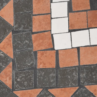 Terrakotta ja valkoinen aurinkovarjon jalka Giulien n/a (neliö 12 kg)