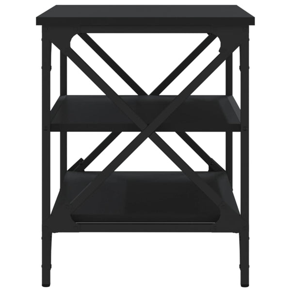 TV-taso musta 60x40x50 cm tekninen puu