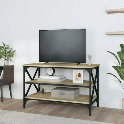 TV-taso Sonoma-tammi 80x40x50 cm tekninen puu