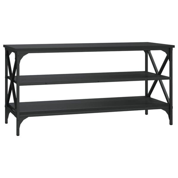TV-taso musta 100x40x50 cm tekninen puu