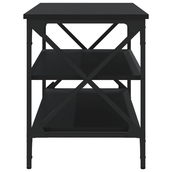 TV-taso musta 100x40x50 cm tekninen puu