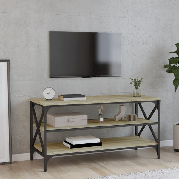 TV-taso Sonoma-tammi 100x40x50 cm tekninen puu