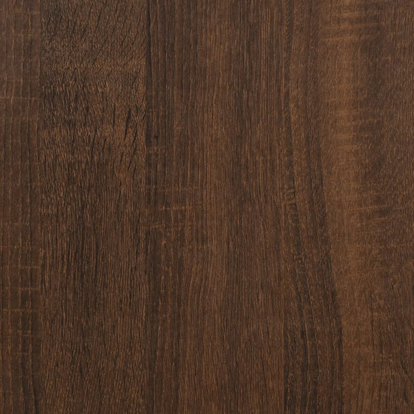 Sivupöytä ruskea tammi 40x30x75 cm tekninen puu