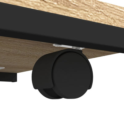 Sonoma tammi sivupöytä pyörillä Brion 50x35x55,5cm (puinen)