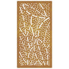 Corten teräs puutarhaseinäkoriste Heracle 105x55cm (lehtikuvio)