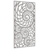 Puutarhaseinäkoriste 105x55 cm corten teräs simpukkakuvio