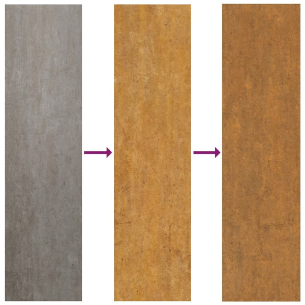 Corten teräs puutarhaseinäkoriste Anghelichia 55x55cm (maurikuvio)