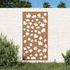 Corten teräs puutarhaseinäkoriste Miia 105x55cm (vaahteranlehtikuvio)