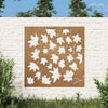 Corten teräs puutarhaseinäkoriste Eusebio 55x55cm (vaahteranlehtikuvio)