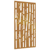 Corten teräs puutarhaseinäkoriste Dusana 105x55cm (bambukuvio)