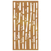 Corten teräs puutarhaseinäkoriste Dusana 105x55cm (bambukuvio)