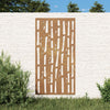 Corten teräs puutarhaseinäkoriste Dusana 105x55cm (bambukuvio)