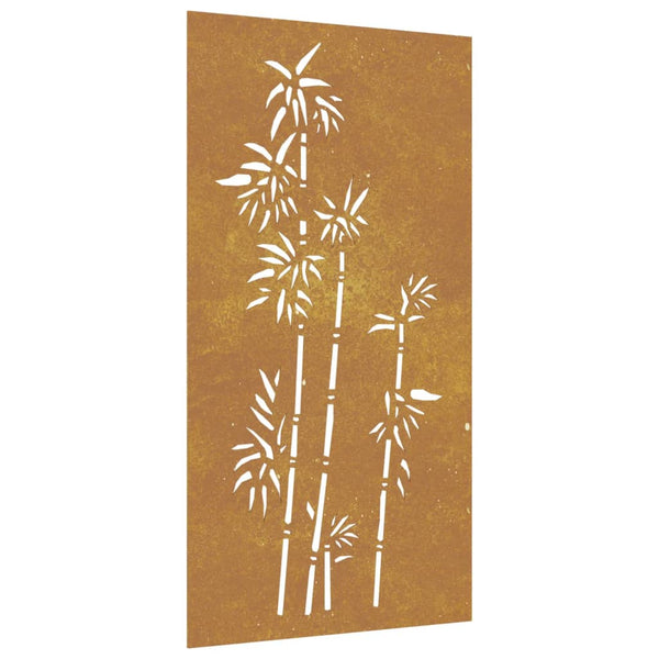 Corten puutarhaseinäkoriste Petia 105x55cm (bambukuvio)