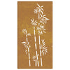 Corten puutarhaseinäkoriste Petia 105x55cm (bambukuvio)