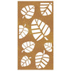 Corten teräs puutarhaseinäkoriste Theofania 105x55cm (lehtikuvio)