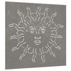 Corten teräs puutarhaseinäkoriste Rolando 55x55cm (aurinkokuvio)