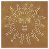 Corten teräs puutarhaseinäkoriste Rolando 55x55cm (aurinkokuvio)