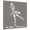 Corten teräs puutarhaseinäkoriste Rudolfo 55x55cm (balettitanssijakuvio)