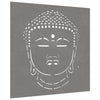 Corten teräs puutarhaseinäkoriste Oranel 55x55cm (buddhan pääkuvio)