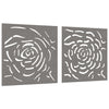 Corten teräs puutarhaseinäkoristeet Josee 105x55cm (2 kpl ruusukuvio)