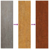 Puutarhaseinäkoristeet 3 kpl 105x55 cm corten teräs ruohokuvio