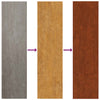 Puutarhaseinäkoristeet 3 kpl 105x55 cm corten teräs puukuvio