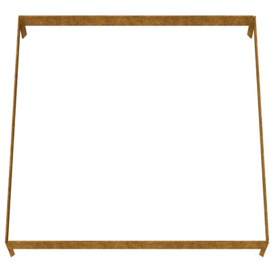 Corten teräs korotettu kukkalaatikko Fmircea 100x100x18,5cm