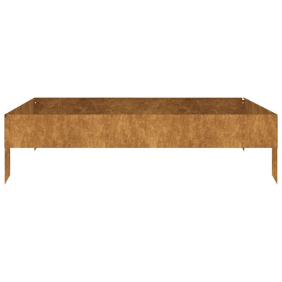 Corten teräs korotettu kukkalaatikko Fmircea 100x100x26cm