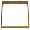 Korotettu kukkalaatikko 100x100x41 cm Corten teräs