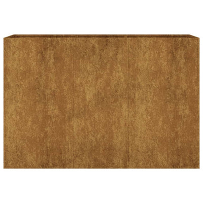 Korotettu kukkalaatikko 120x40x80 cm Corten teräs