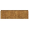 Korotettu kukkalaatikko 280x40x80 cm Corten teräs