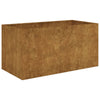 Kukkalaatikko 80x40x40 cm Corten teräs
