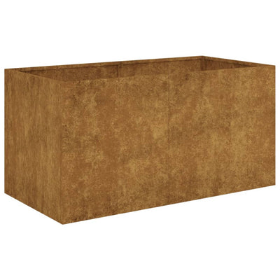 Kukkalaatikko 80x40x40 cm Corten teräs