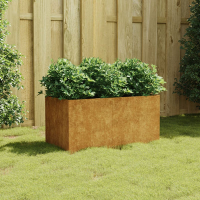 Kukkalaatikko 80x40x40 cm Corten teräs