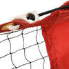 Tennisverkko musta ja punainen 300x100x87 cm polyesteri