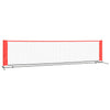 Tennisverkko musta ja punainen 400x100x87 cm polyesteri