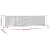 Tennisverkko musta ja punainen 400x100x87 cm polyesteri