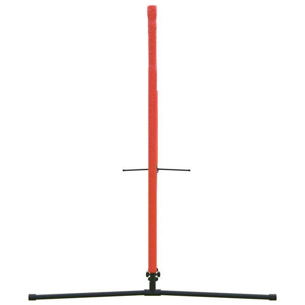 Tennisverkko musta ja punainen 500x100x87 cm polyesteri