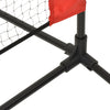 Tennisverkko musta ja punainen 500x100x87 cm polyesteri