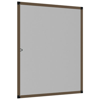 Ruskea hyönteisverkko ikkunaan Chestina 80x100cm