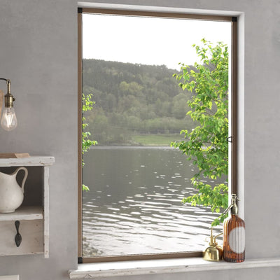 Ruskea hyönteisverkko ikkunaan Chestina 90x120cm