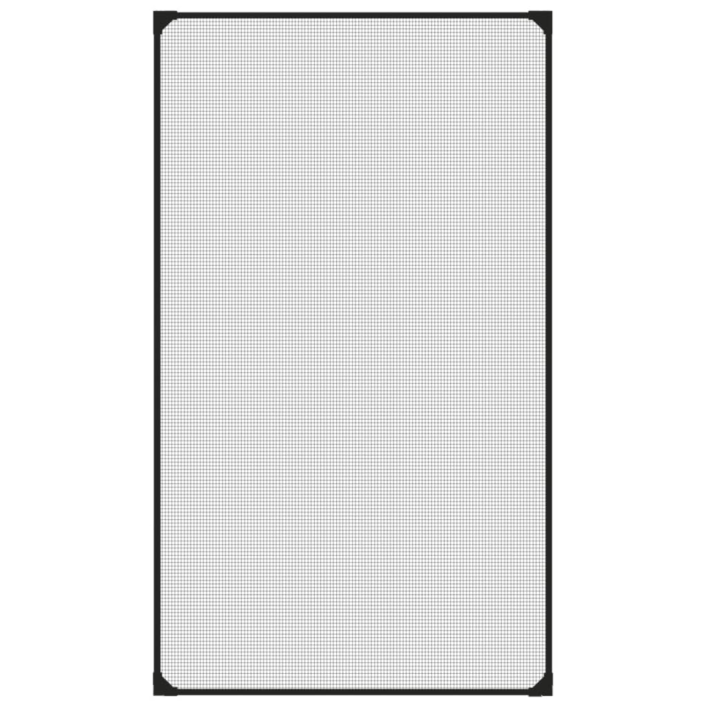 Antrasiitti magneettinen hyönteisverkko ikkunaan Fotbal 80x140cm