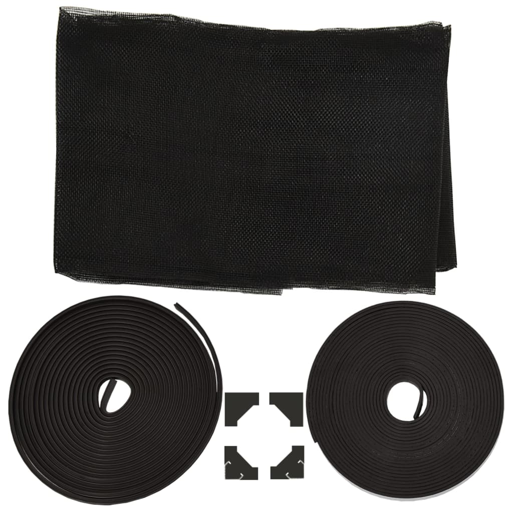 Antrasiitti magneettinen hyönteisverkko ikkunaan Fotbal 80x140cm