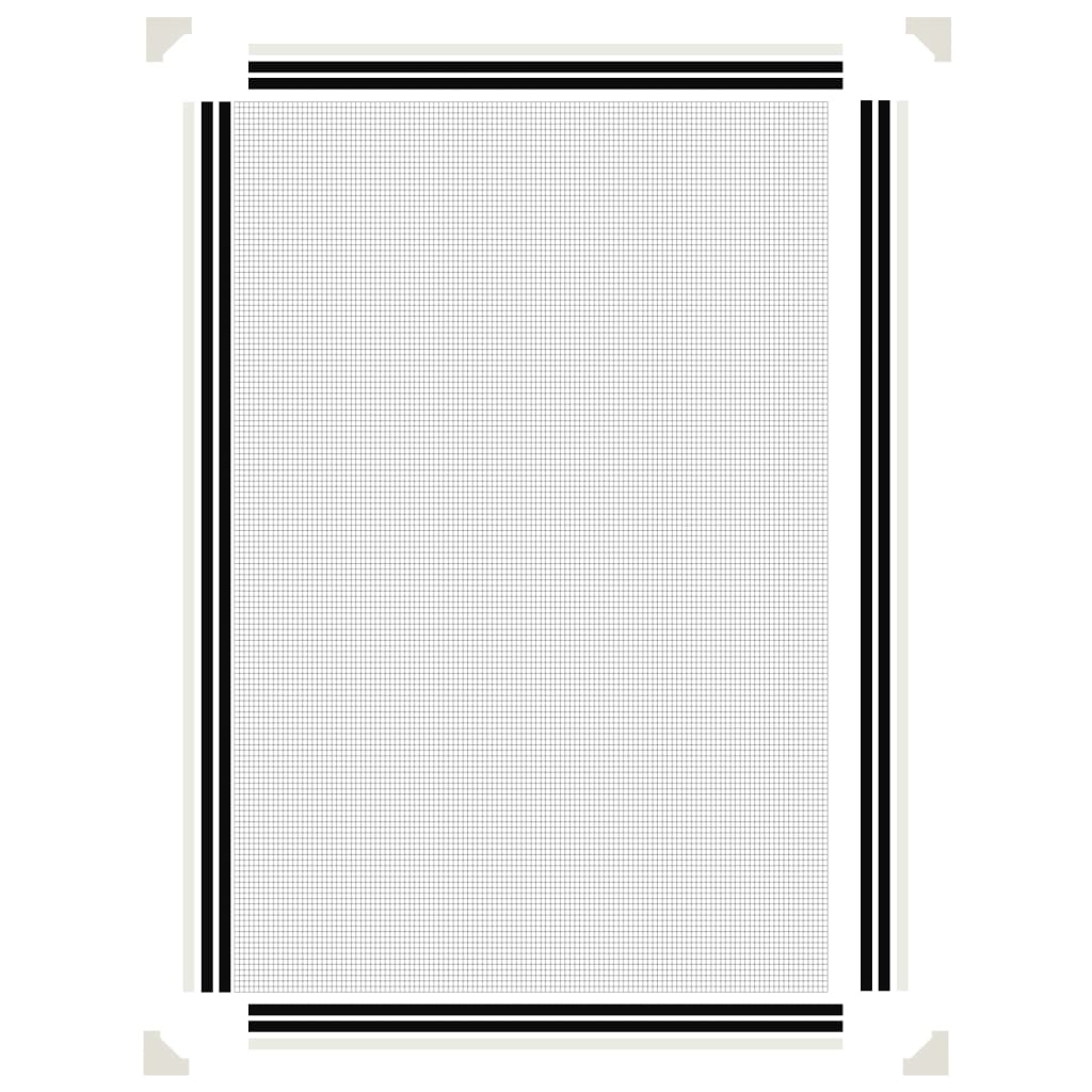Valkoinen magneettinen hyönteisverkko ikkunaan Fotbal 80x120cm