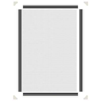 Valkoinen magneettinen hyönteisverkko ikkunaan Fotbal 80x120cm