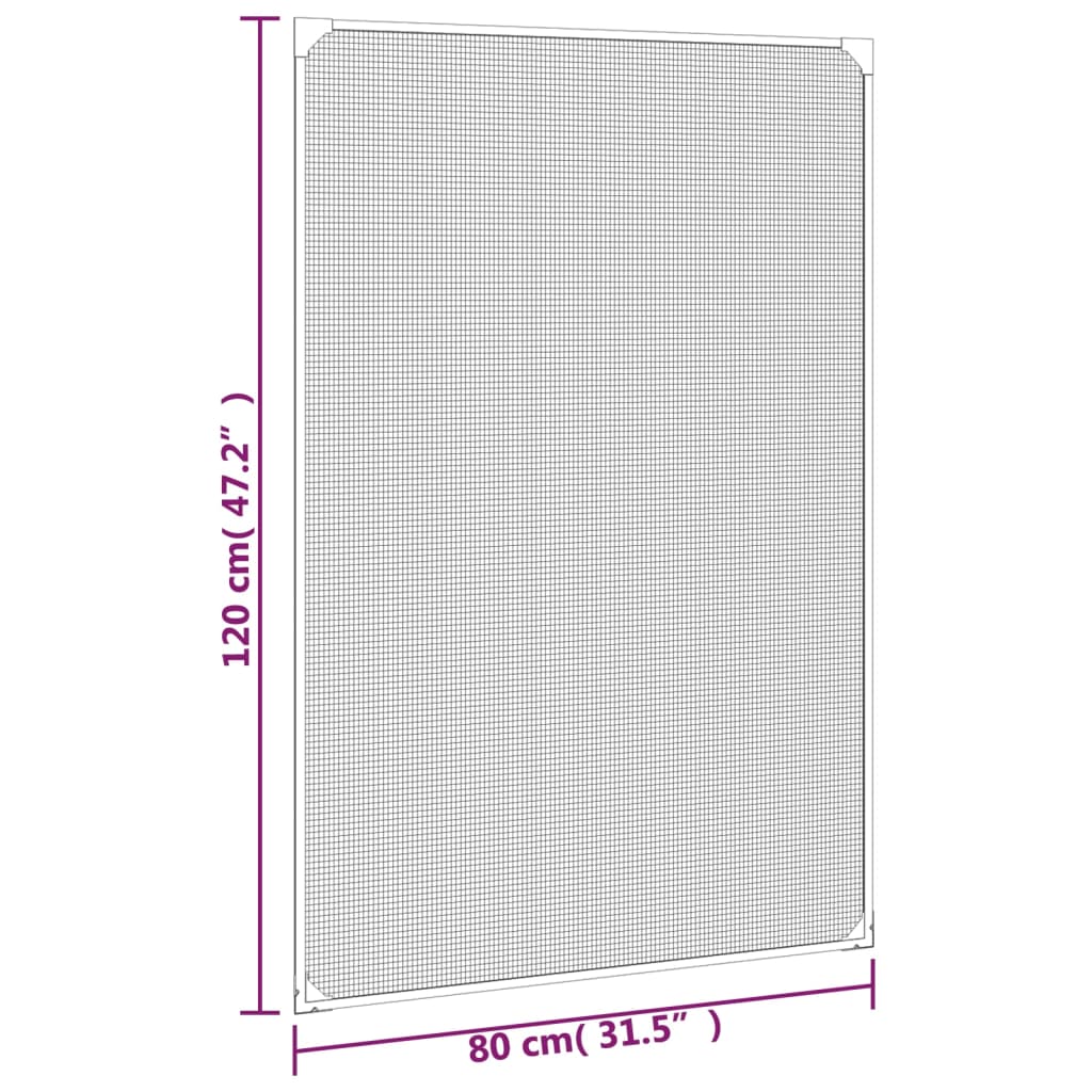 Valkoinen magneettinen hyönteisverkko ikkunaan Fotbal 80x120cm