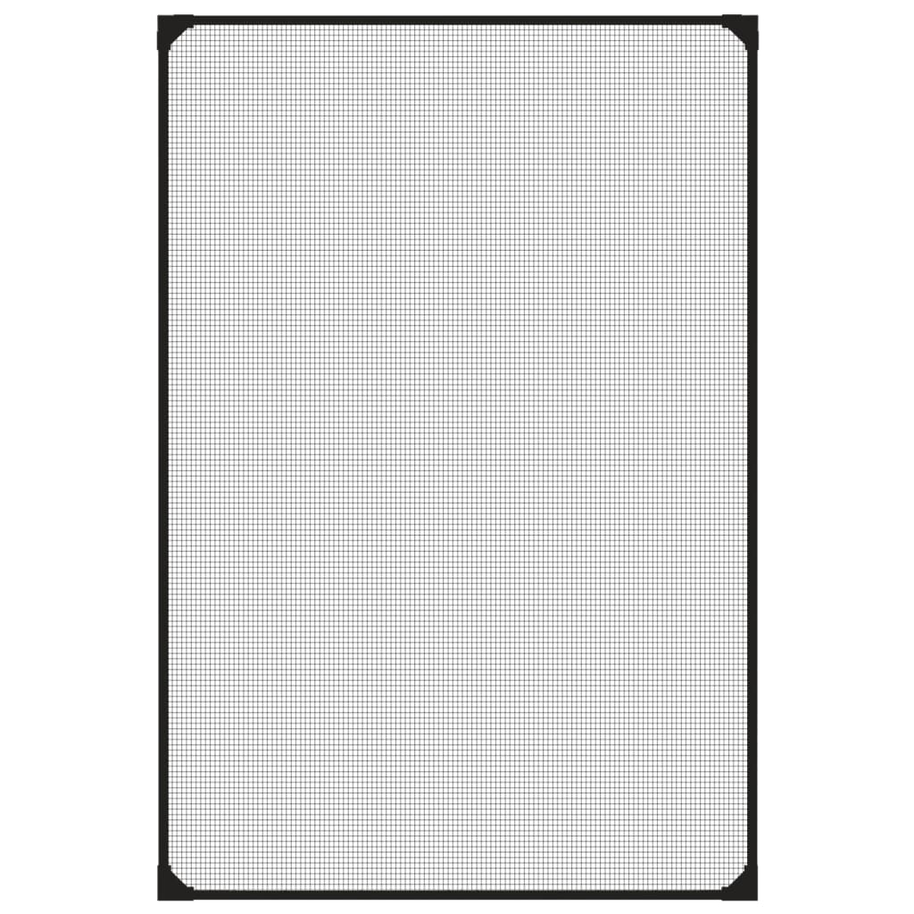 Antrasiitti magneettinen hyönteisverkko ikkunaan Fotbal 80x120cm