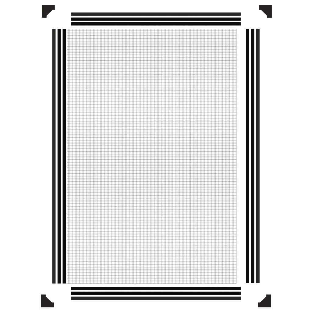 Antrasiitti magneettinen hyönteisverkko ikkunaan Fotbal 80x120cm