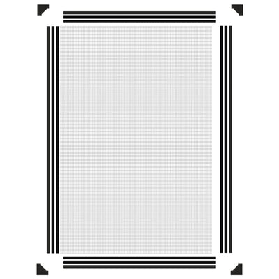 Antrasiitti magneettinen hyönteisverkko ikkunaan Fotbal 80x120cm