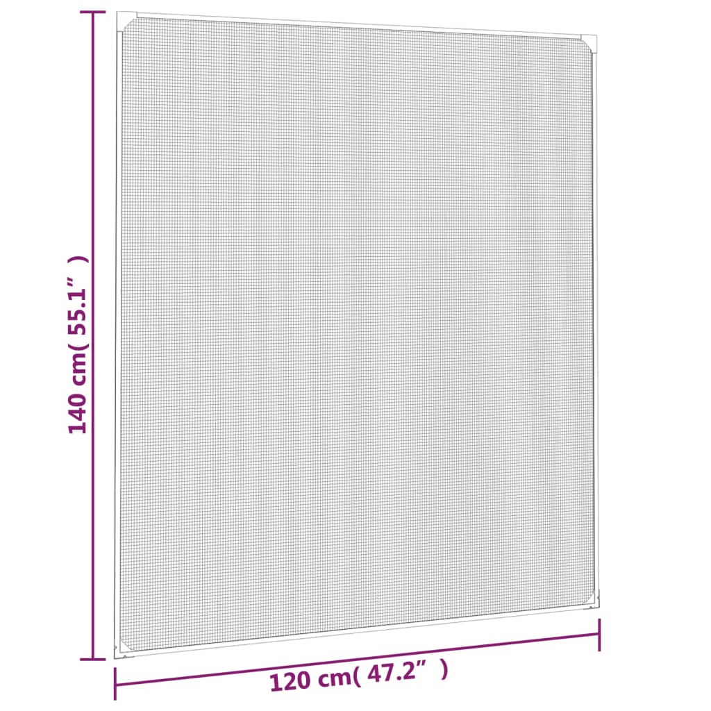 Valkoinen magneettinen hyönteisverkko ikkunaan Fotbal 120x140cm